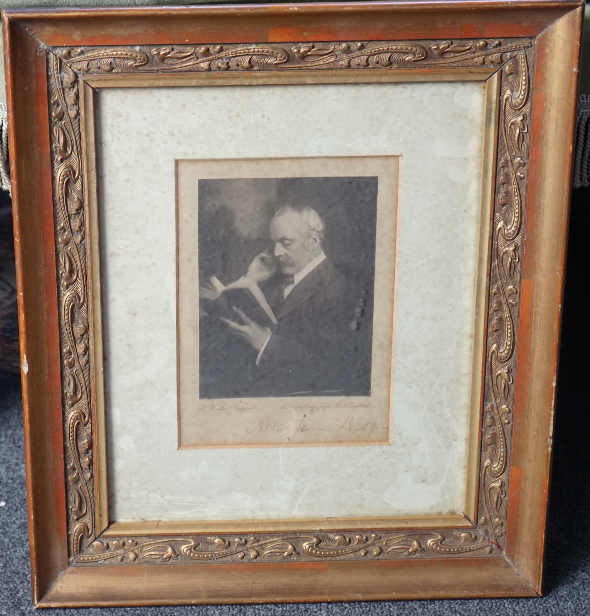 Six assorted late Victorian / Edwardian framed photographs